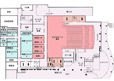 ちえりあホール全体図